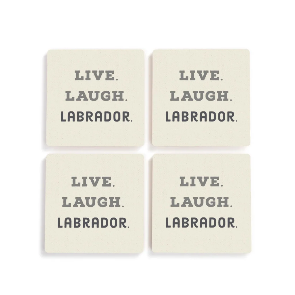 Labrador coasters, 2026 Just Labs Summer Gift Guide