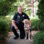 Deputy Brian Corbin and Guster. (Photo courtesy of Freedom Service Dogs)